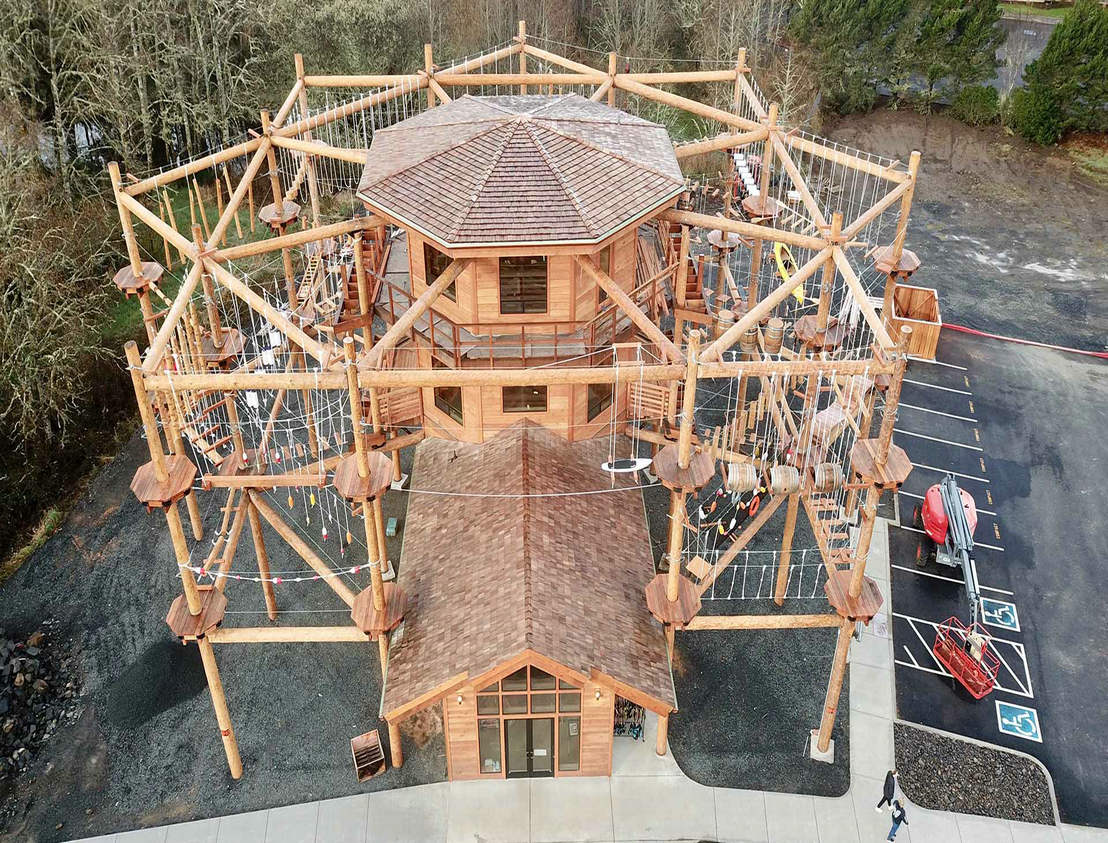 加拿大卡爾加里Calaway Park 木質高空拓展塔