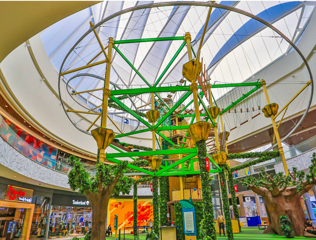 商場中庭室內超級高空拓展塔